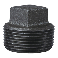 PLUG BLACK MALLEABLE 1-1/4