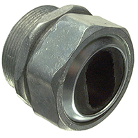 Halex 10420B Service Entrance Watertight Connector, 2 in Hub, Compression, 4/0 AWG Cable, Zinc, 5/BX