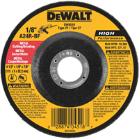 Abrasive Wheel Dw4518 4-1/2x1/8