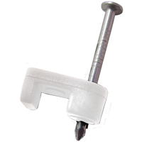 PSW-1600T WHT PLST COAX STAPLE