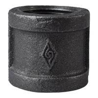 COUPLING BLACK MALLEABLE 1IN