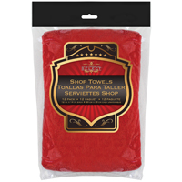 SHOP TOWEL RED WOVEN