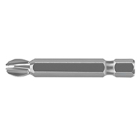 IRWIN 93067 Power Bit, #2 Drive, Phillips Drive, 1/4 in Shank, Hex Shank, S2