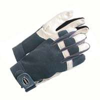 GLOVE GOATSKIN SPANDEX BCK LRG