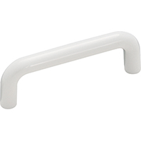 CABINET PULL PLASTIC WHITE