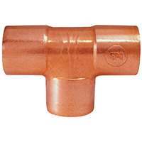 TEE COPPER WROT CXCXC 3/8