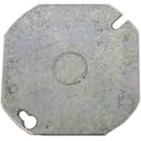 4" STEEL OCTAGON COVER 1/2" KO