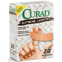 CURAD CUR01101 Adhesive Bandage, Fabric Bandage, 4-3/4 in L, 3/4 in W