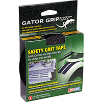 INCOM Gator Grip RE3950 Safety Grit Tape, 15 ft L, 1 in W, PVC Backing,