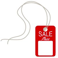 TAGS/SALE PRICE 1-1/4X1-7/8IN