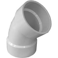 4IN ELBOW 45DEGREE PVC