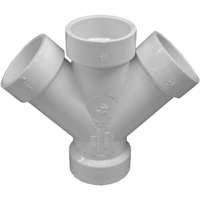 WYE DWV HUB DOUBLE 1-1/2