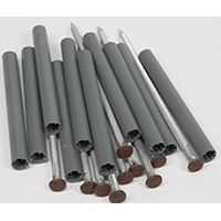 SPIKE&FERRULE BROWN ALUM 5IN