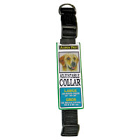 COLLAR NYLON BLACK ADJ 1IN