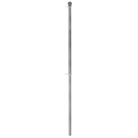 FLAG POLE BRSHD ALUM W/RNG 5FT