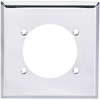 WALLPLATE 2G RNG/DRYR STD CHRM