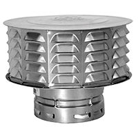 CAP GAS VENT 4IN DOUBLE WALL