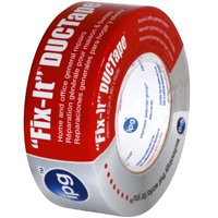 IPG 6900 Duct Tape, 55 yd L, 1.88 in W, Poly-Coated Cloth Backing, Silver