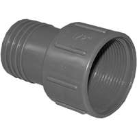 Boshart UPVCFA-15 Pipe Adapter, 1-1/2 in FPT x Insert, Gray