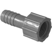 Boshart UPVCFA-05 Pipe Adapter, 1/2 in FPT x Insert, Gray