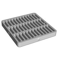 9x9 BLK SQ Grate