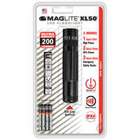 MAGLITE XL50-S3016 Flashlight, AAA Battery, Alkaline Battery, LED Lamp, 104