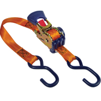 KEEPER 05561 Tie-Down, 1 in W, 6 ft L, Polyester, Orange, 500 lb, S-Hook End