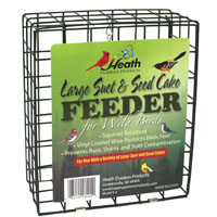 Suet Feeder Large Green Wire Cage