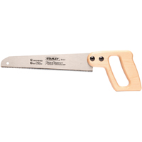 STANLEY 20-221 Handsaw, 10 in L Blade, 11 TPI, Contour-Grip Handle, Wood