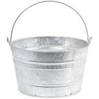 * 4GAL HOTDIP METAL SCRUB TUB