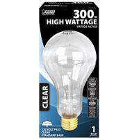 Feit Electric 300M Incandescent Lamp, 300 W, PS25 Lamp, Medium E26 Lamp
