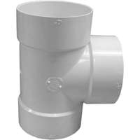 TEE BULL NOSE PVC HUB 4IN