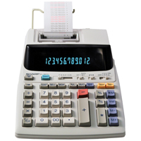 CALCULATOR W/PRINTER SHARP