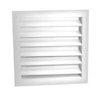 DUAL LOUVER 12x12 VENT WHT ALM