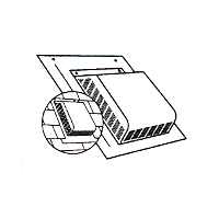 750 WHITE ALUM  ROOF LOUVER