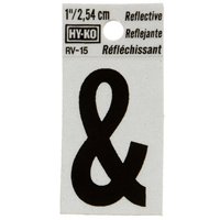 SYMBOL AMPERSAND 1IN BLK/SLV