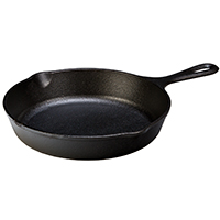 SKILLET SEASND DBL LIP BLK 9IN