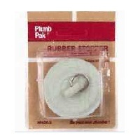 DRAIN STOPPER WHT RUBB 1-1-3/8