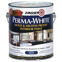 ZINSSER 02711 Interior Paint, Satin, White, 1 gal Can