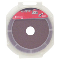 4-1/2 FIBER DISC 50GRIT 3PK