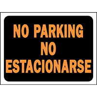 SIGN NO PARKING BILING 9X12