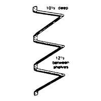 BRACKET SHELF TRIPLE GALV STL