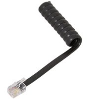 TH1025B PHONE COIL CORD 25'BLK