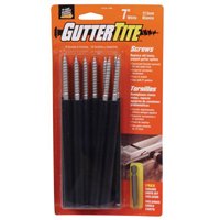 10pk 7" Gutter Screw Brown