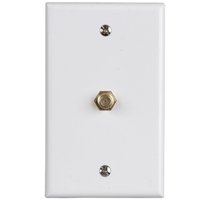 Zenith VW1001WJ1W Wallplate, 4-1/2 in L, 2-3/4 in W, White