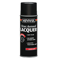 Minwax 15200 Brushing Lacquer, Gloss, Liquid, Clear, 12 oz, Aerosol Can