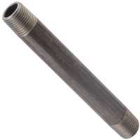PIPE NIPPLE BLACK 1-1/4X7
