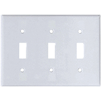 2141W-BOX WHT SWITCH PLATE 3G