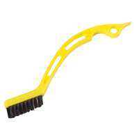 M-D 49146 Tile and Grout Brush, Plastic Handle