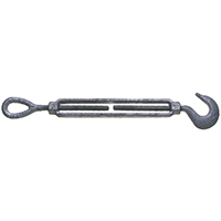 TURNBUCKLE HOOK/EYE 1/2X9 GALV